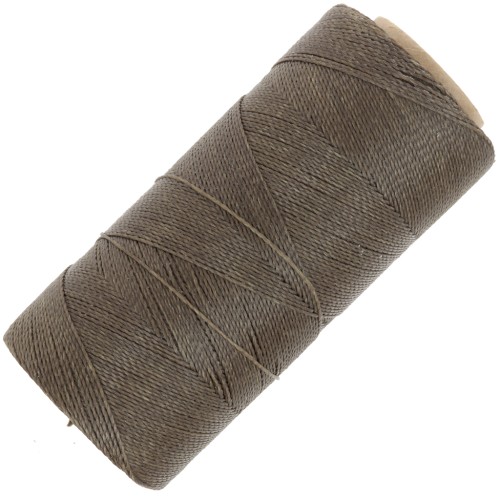 0.5mm Linhasita waxed thread for micro macramé - Sepia Brown (389) x335m
