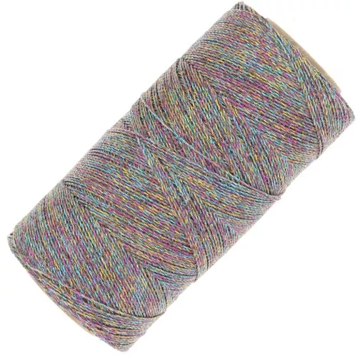 0.5mm Linhasita waxed thread for micro macramé - Multicolored (Multicor) x335m