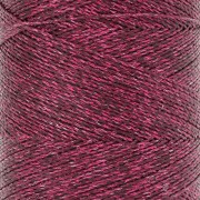 0.5mm Linhasita waxed thread for micro macramé - Dark pink metallic (Pink) x335m