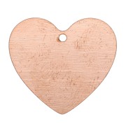 22x24mm copper heart pendant for overglaze powder x1|raw }}