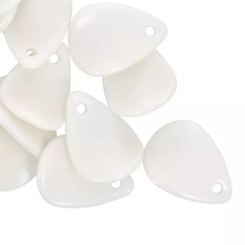 17mm Curved Flower Petal Sequins in Acrylic - Cream x15