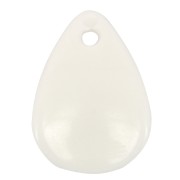 17mm Curved Flower Petal Sequins in Acrylic - Cream x15