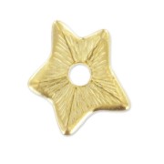 Star to rivet 14mm gold tone