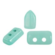 2x5mm Glass beads Piros® by Puca® - Blue Green Opal x10g|raw }}