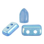 2x5mm Glass beads Piros® by Puca® - Blue Opal AB x10g