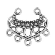 Spacer 19x22mm Old silver tone