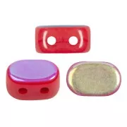 4x6mm Lipsi® Glass beads by Puca® - Grenadine Opal AB x10g