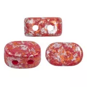4x6mm Lipsi® Glass beads by Puca® - Grenadine Opal Bronze x10g