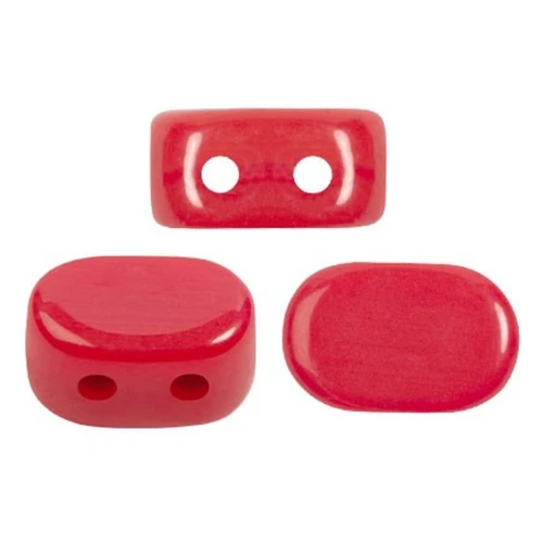 4x6mm Lipsi® Glass beads by Puca® - Grenadine Opal x10g
