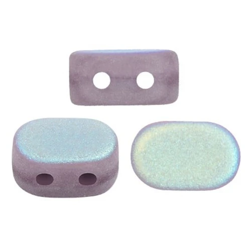 4x6mm Lipsi® Glass beads by Puca® - Amethyst Opal AB Mat x10g