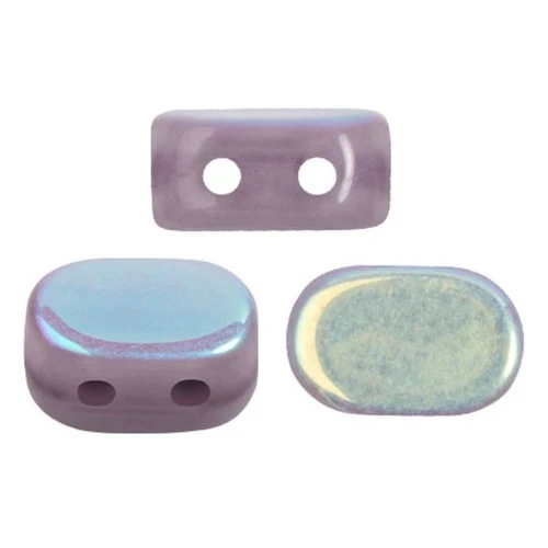 4x6mm Lipsi® Glass beads by Puca® - Amethyst Opal AB x10g