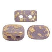 4x6mm Lipsi® Glass beads by Puca® -Amethyst Opal Mat Gold Splash x10g|raw }}