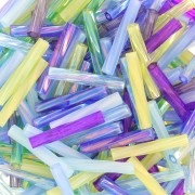 12mm - Mix Bugles Twist Miyuki TW2012/MIX01 - Jeweltone x10g|raw }}