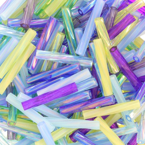 12mm - Mix Bugles Twist Miyuki TW2012/MIX01 - Jeweltone x10g