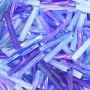 12mm Mix Bugles Twist Miyuki TW2012/MIX02 - Blueberry Pie x10g