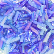 6mm Mix Bugles Twist Miyuki TW206/MIX-02 - Blueberry Pie x10g|raw }}