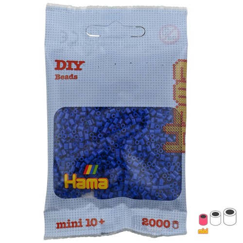 Hama Mini Multi beads dark blue (n°08) x2000