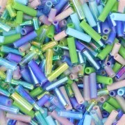 3mm and 6mm Mix Bugles Miyuki BGL-MIX02 - Dragonfly Jeweltone x10g