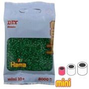 Hama Mini Multi beads green (n°10) x2000