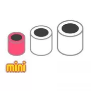 Hama Mini Multi beads Red Transparent (n°13) x2000