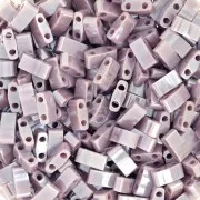 5x2.3x1.9mm Miyuki Half Tila Beads HTL-0437 - Opaque Mauve Luster x10g
