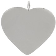 19.5x19mm 316L stainless steel Heart pendants x2|raw }}