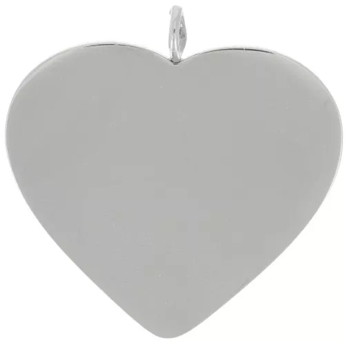 19.5x19mm 316L stainless steel Heart pendants x2