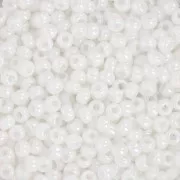 Miyuki seed beads 8/0 0471 - White Pearl AB x8g
