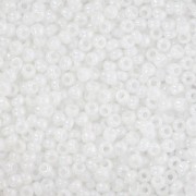 Miyuki seed beads 11/0 0471 - White Pearl AB x8g