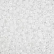 Miyuki seed beads 11/0 0471 - White Pearl AB x8g