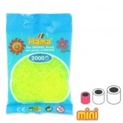 Hama Mini Multi beads neon yellow Transparent (n°34) x2000