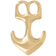 33x22mm Anchor hook clasp - 316L stainless steel - Gold x1|raw }}