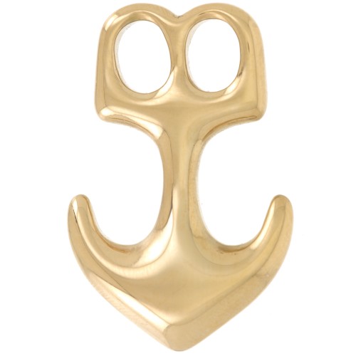 33x22mm Anchor hook clasp - 316L stainless steel - Gold x1