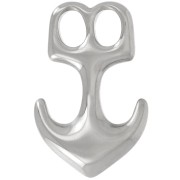 Anchor hook clasp 33x22 mm - 316L stainless steel x1
