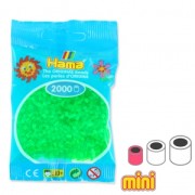 Hama Mini Multi beads neon green  Transparent (n°37) x2000