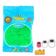 Hama Mini Multi beads neon green  Transparent (n°37) x2000