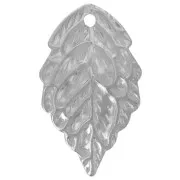 17x10 mm 304L stainless steel Leaf charm x1