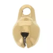 5mm Stainless steel 316L Bell charm - Gold x1
