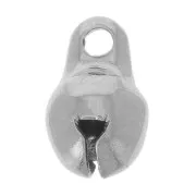 5mm 316L stainless steel bell charm x1