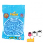 Hama Mini Multi beads Pastel blue (n°46) x2000|raw }}