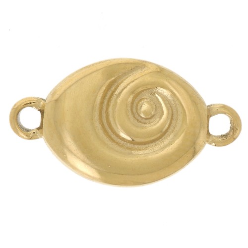 14x8mm 304L stainless steel Spiral spacer - Gold x1