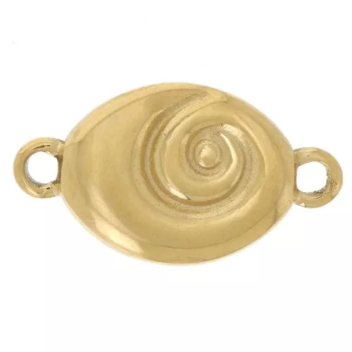 14x8mm 304L stainless steel Spiral spacer - Gold x1