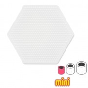 Hexagonale pegboard 7.8x8.8 cm for Hama beads Mini