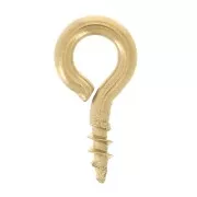 Screw-in piton hooks with ring, 4x8 mm - 316F stainless steel x10