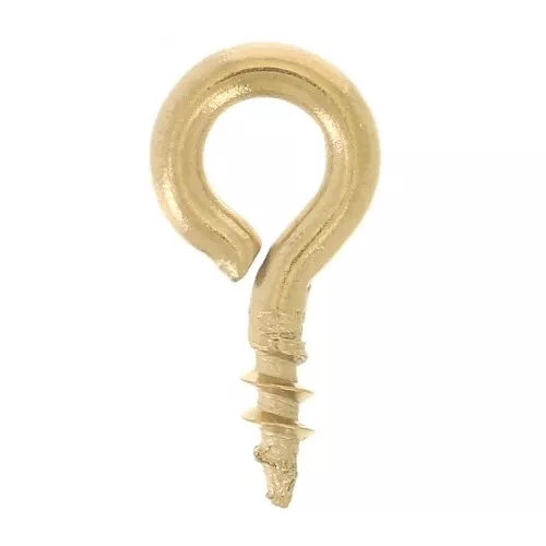 Screw-in piton hooks with ring, 4x8 mm - 316F stainless steel x10