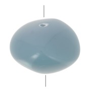 9x12mm Opaque resin nugget beads - Smoked blue x8|raw }}