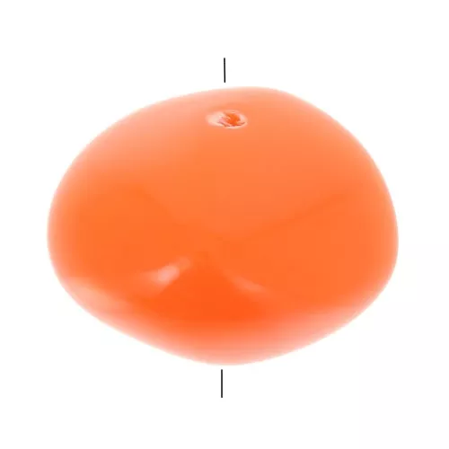 9x12mm Opaque resin nugget beads - Orange x8