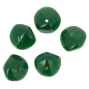 9x12mm Opaque resin nugget beads - Emerald green x8