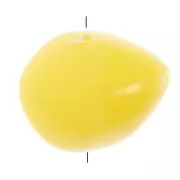 9x12mm Opaque resin nugget beads - Sunshine yellow x8
