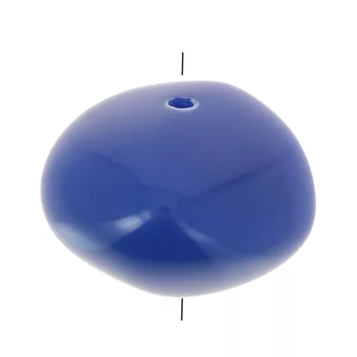 9x12mm Opaque resin nugget beads - Hard blue x8